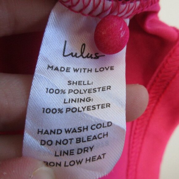 Lulus Halter Tiered Midi Dress S Hot Pink Floral Float to You Boho Cocktail 364 - Picture 4 of 14